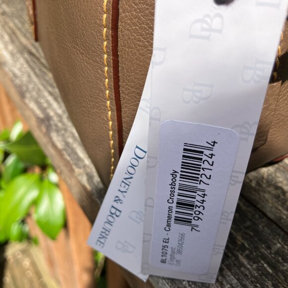 Dooney + Bourke Cameron Crossbody in Florentine leather - Elephant! - Picture 3 of 5